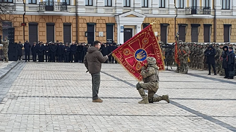 Commemorative event for anniversary of war is held in Kyiv: Zelenskyy and Zaluzhnyi are present
