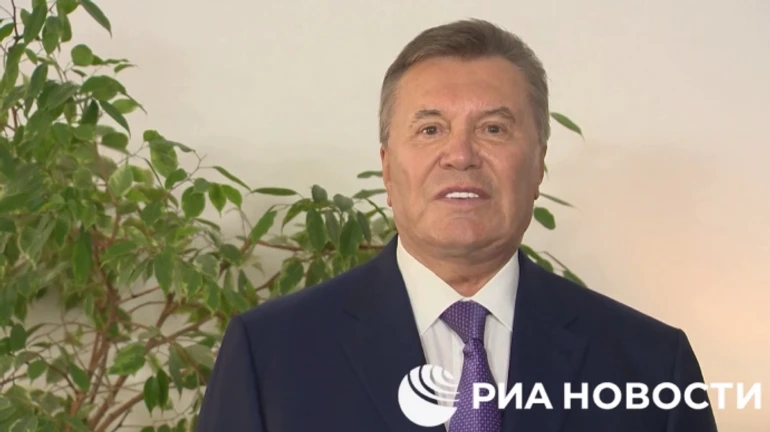 Russian propaganda video shows former Ukrainian president Yanukovych claiming that he worked to bring Ukraine to EU