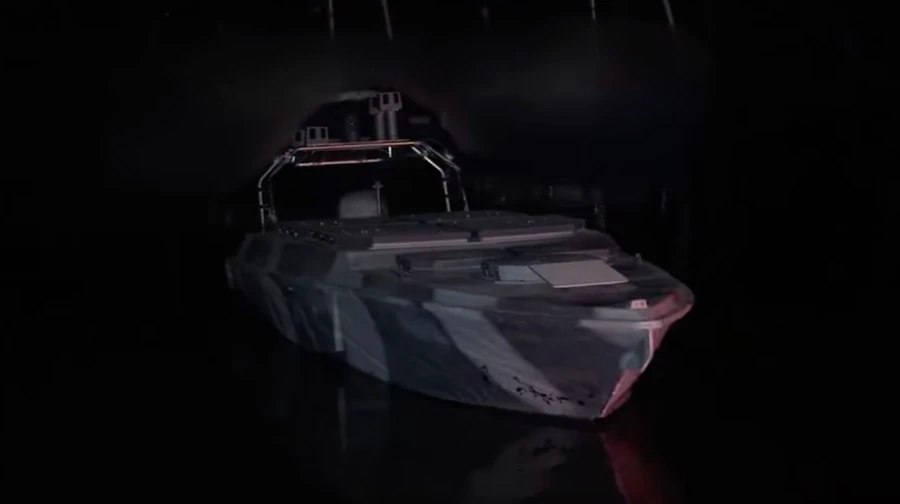 Ukrainian intelligence agency shows how Russian drones are shot down using unmanned boats together with F-16 fighter jets – video
