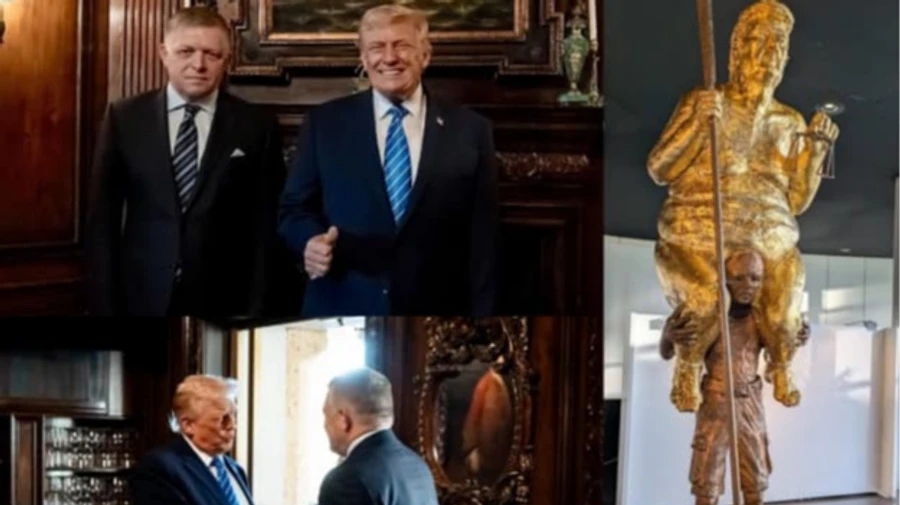 Фицо поделился своими мыслями о статуе обнаженного Трампа в Европарламенте