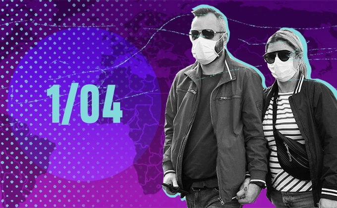 1 квітня. No time to die: Світовий рекорд смертності, в Росії тисяча хворих за 2 дні, у Туркменістані коронавірус заборонили