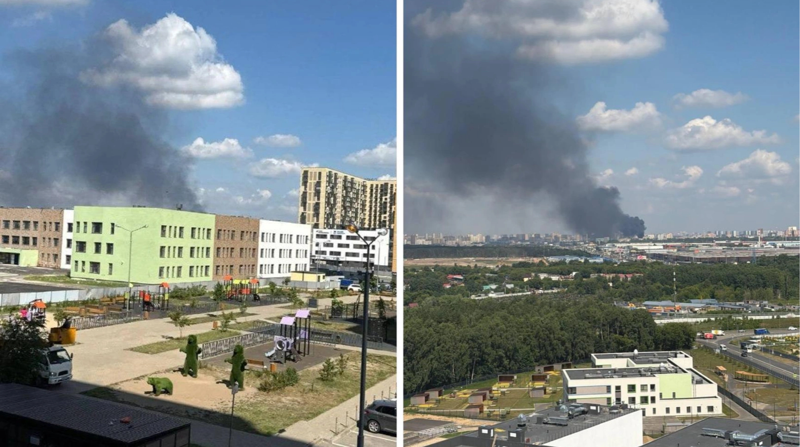 Під Москвою горить підстанція: два райони столиці РФ – без світла