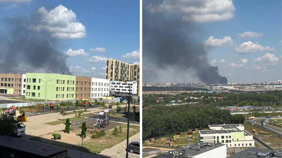 Под Москвой горит подстанция: два района столицы РФ остались без света