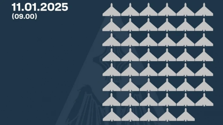 Россия атаковала 74 БПЛА - в семи областях зафиксированы повреждения