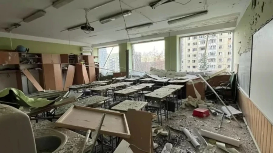 Every seventh school in Ukraine damaged due to war