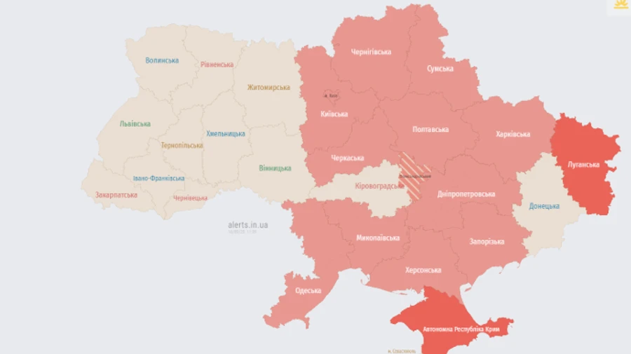 В половине Украины, в том числе и в Киеве, объявляли тревогу