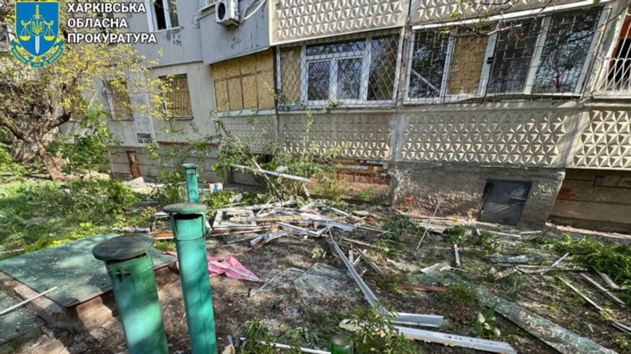 Six injured as Russia targets Kharkiv with three waves of missiles and drones overnight – photos