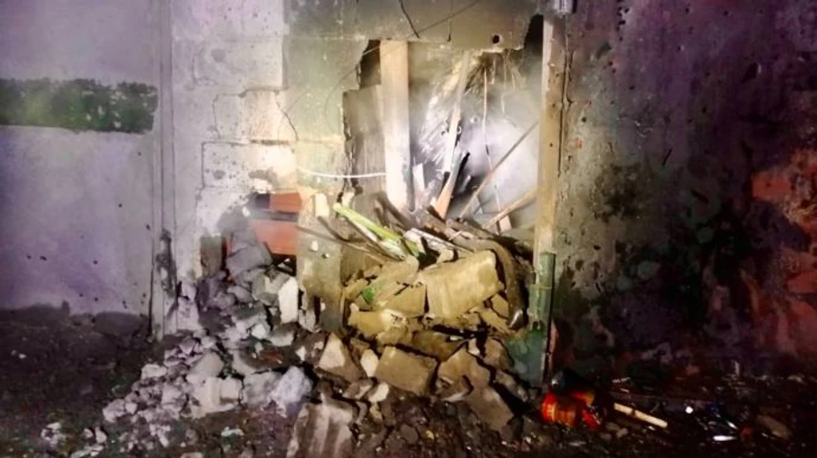 Russian forces attack Nikopol, hitting a solar power plant