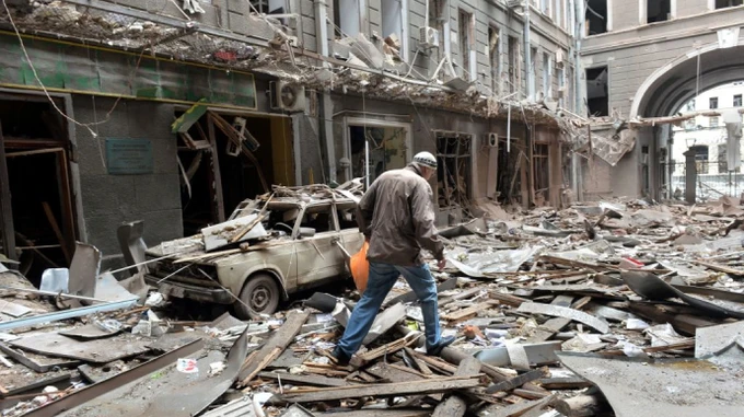 Ukrainian forces launch counterattack against Russian forces near Kharkiv