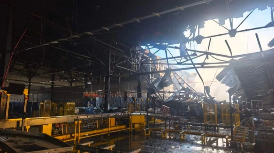 Ukrposhta estimates losses from Russian strike on sorting hub in Kharkiv