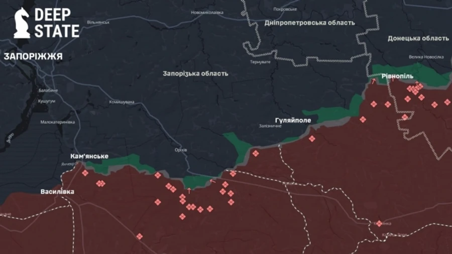 Ukrainian analytical project DeepState reports no activity indicating major offensive on Zaporizhzhia
