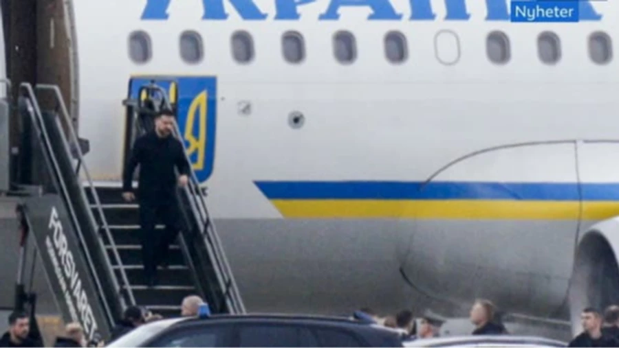 Zelenskyy arrives in Norway for peace talks