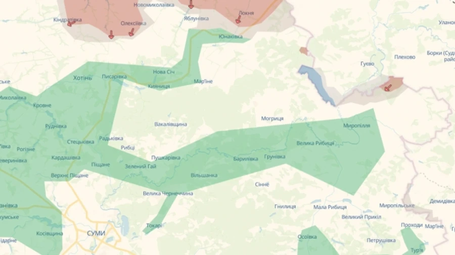 Russian forces occupy Loknia in Sumy Oblast, DeepState reports