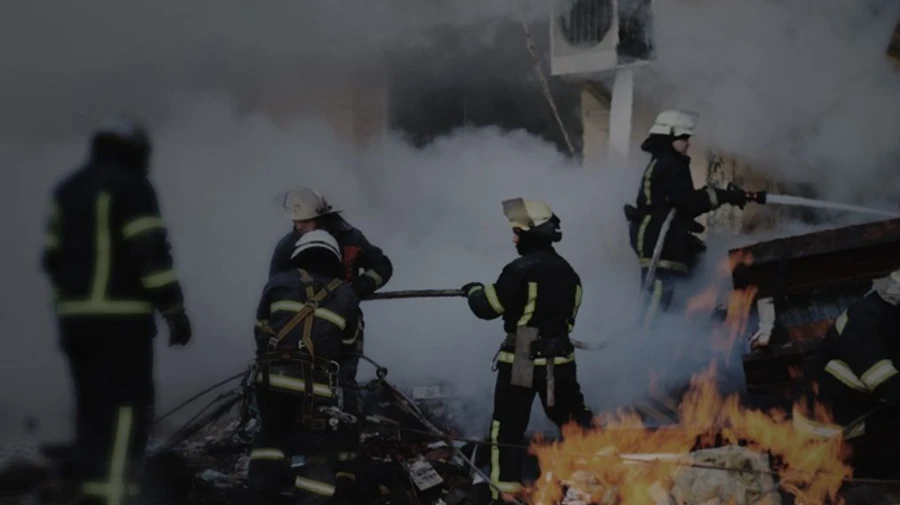 8 fires caused by Russian shelling in Kharkiv