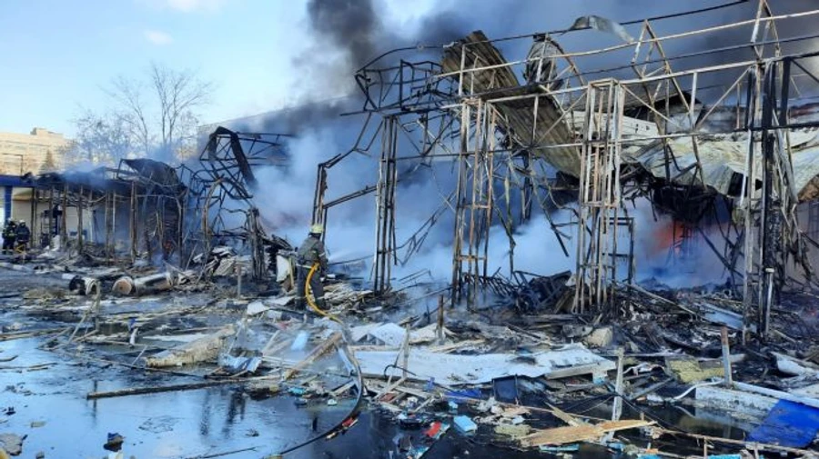 У Харкові після обстрілу сталася масштабна пожежа: 3 загиблих, 5 постраждалих