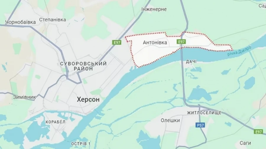 Россияне атаковали дроном Антоновку возле Херсона: есть раненый