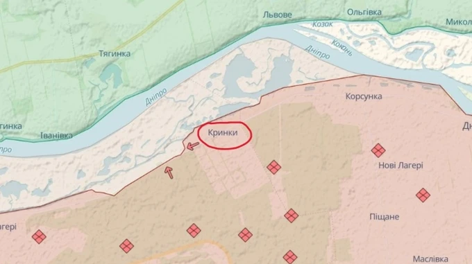 Село, якого більше немає: оператори показали відео із розбомблених Кринків на лівому березі Херсонщини