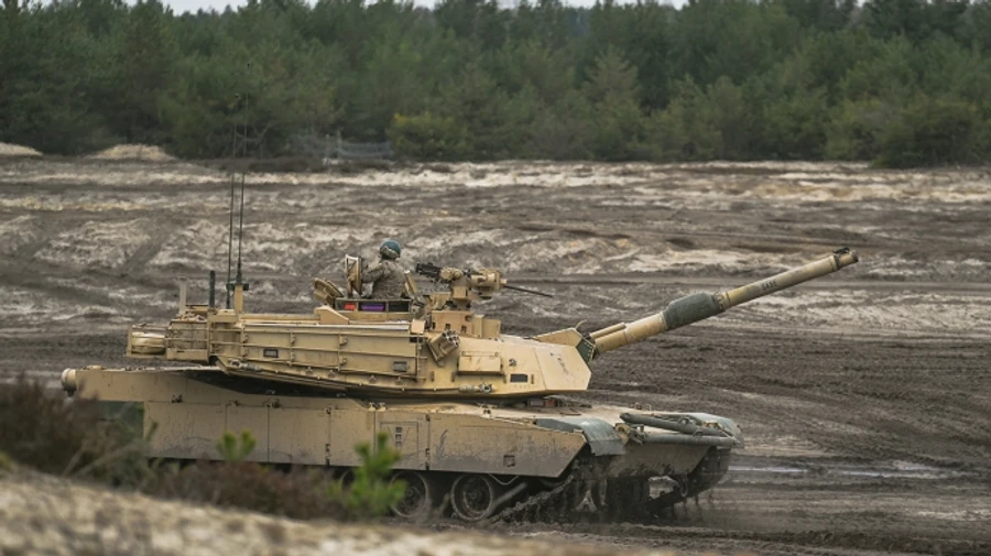 Ukrainian forces post video of US-made Abrams tank in action in Ukraine for first time ever – video