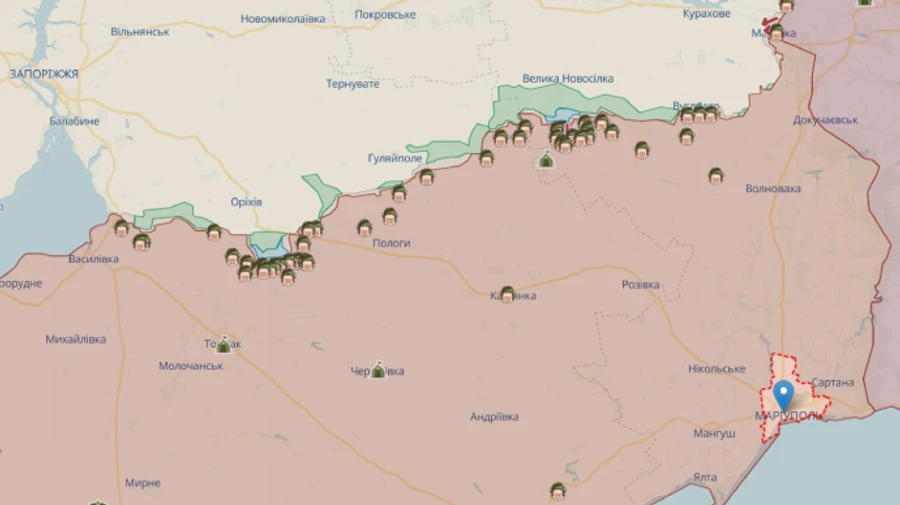 Air defence responds in occupied Mariupol