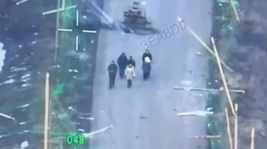 Six civilians evacuated from Kupiansk with help of drone after walking 20 km