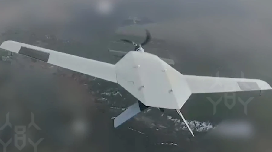 Ukrainian troops down rare Russian Skat-450M drone used to guide Iskander missiles – video