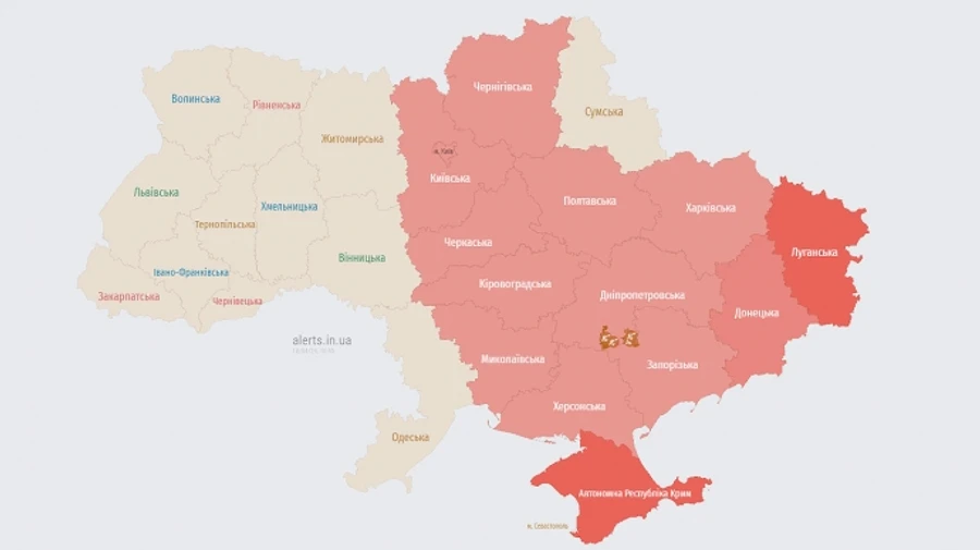 По Украине распространялась тревога: в Днепре прогремели взрывы