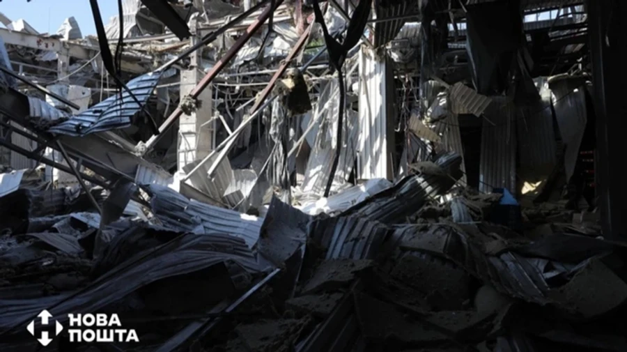 Russia damages Nova Poshta postal service's cargo branch in Odesa