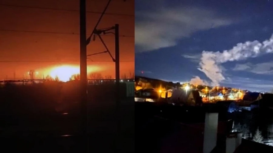 Ukraine's Security Service and Special Operations Forces strike power facilities in two Russian oblasts – video