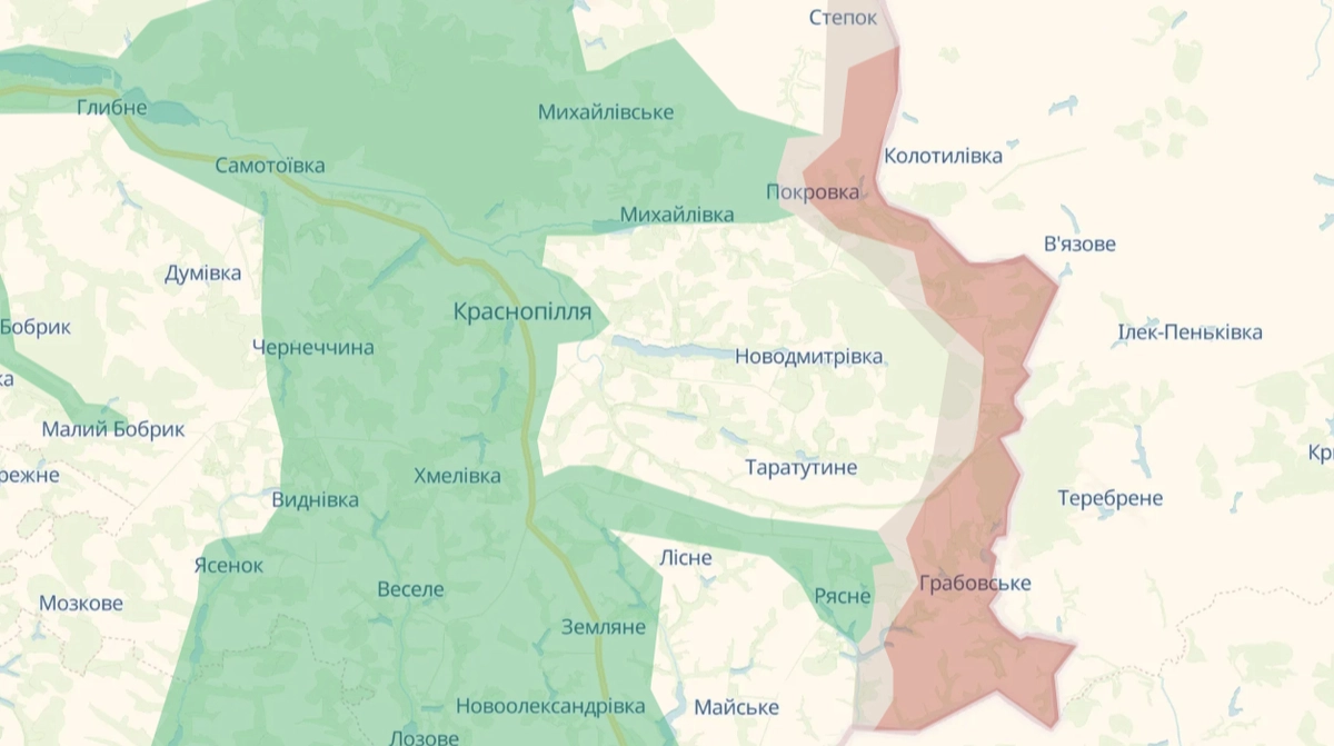 Росіяни просунулися біля кордону на Сумщині  – DeepState