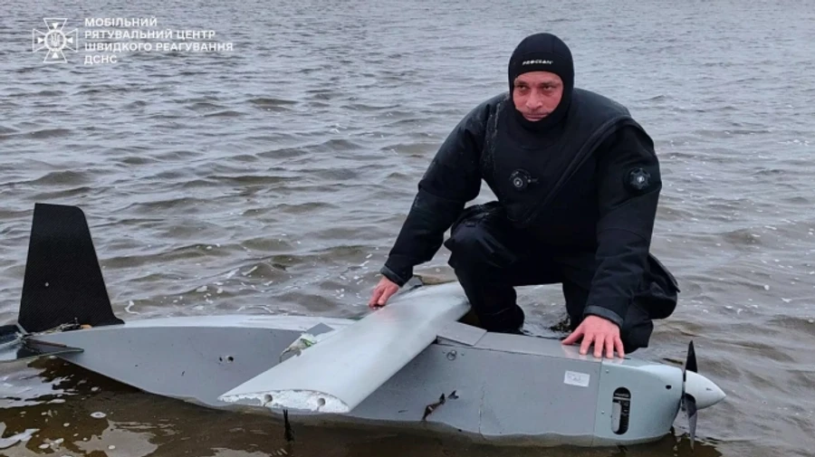 Russian drone retrieved from Kyiv Reservoir – photo