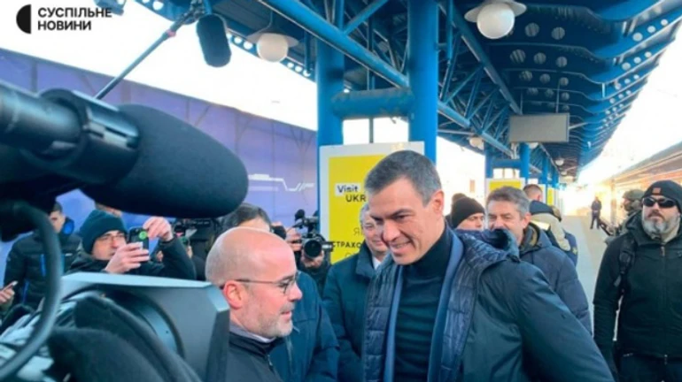 Spanish PM arrives in Kyiv