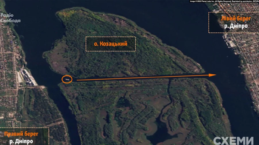 Russian army transfers equipment to Dnipro’s left bank after Ukrainian forces’ successful advance in Kherson Oblast