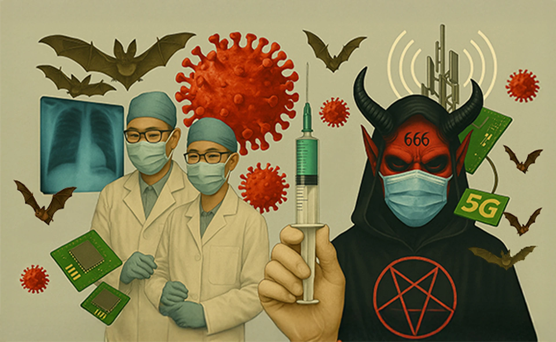 Вірус, чіпи, два шприца: Як ковід зробив нас конспірологами