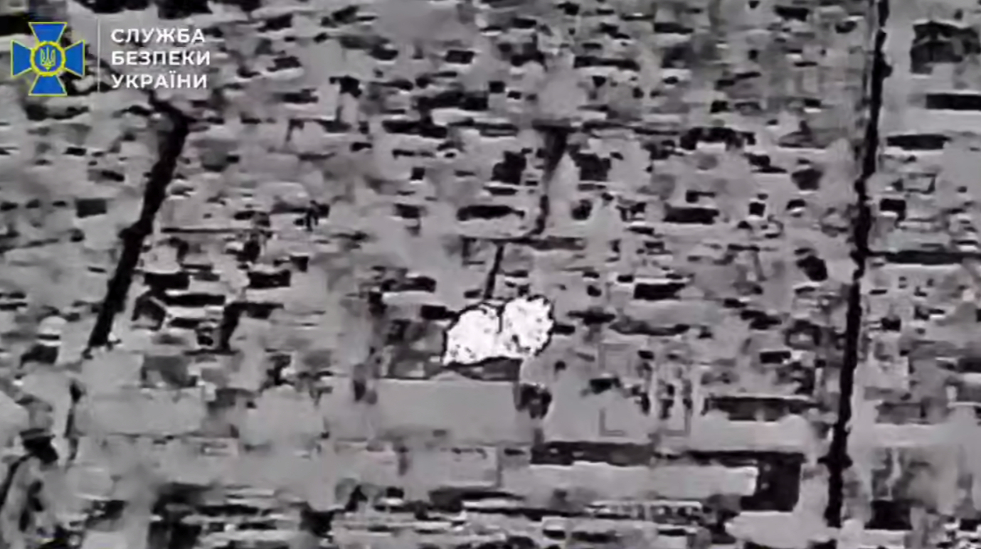 Ukrainian Security Service video shows strikes on Russian warehouses and bases in occupied territories
