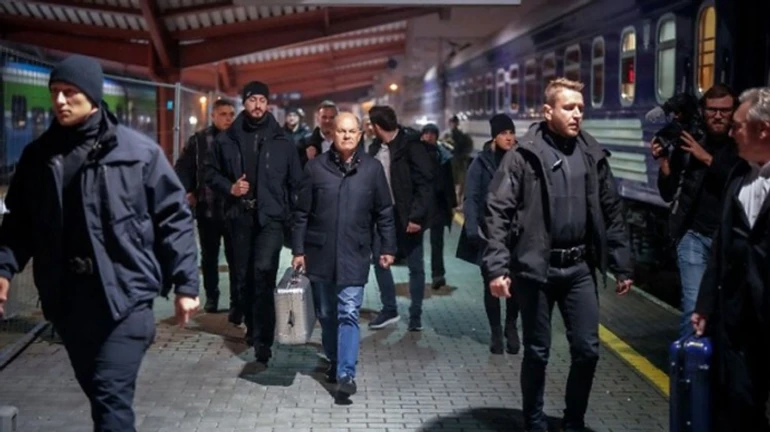 До Києва приїхав канцлер Німеччини Шольц