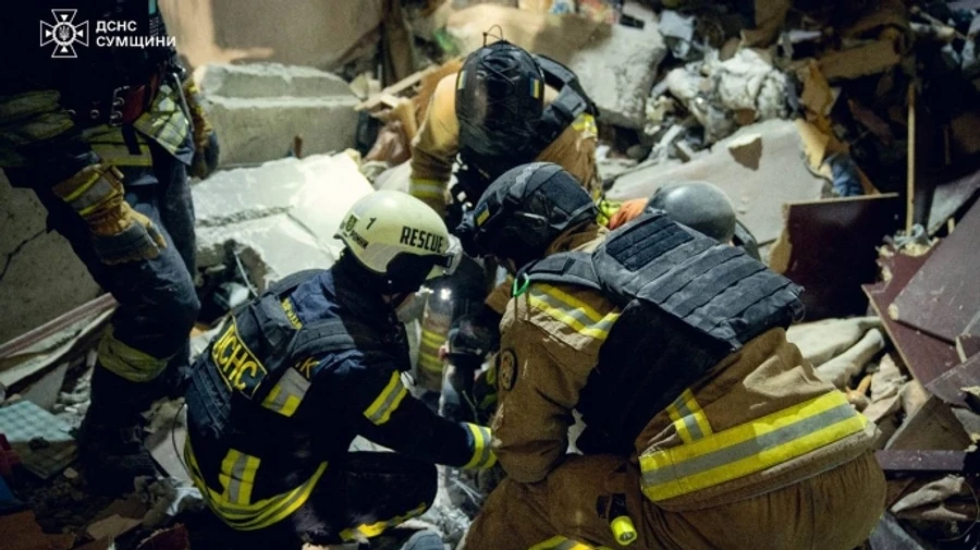 Death toll from Russian strike on high-rise building in Sumy on 30 January rises to 10