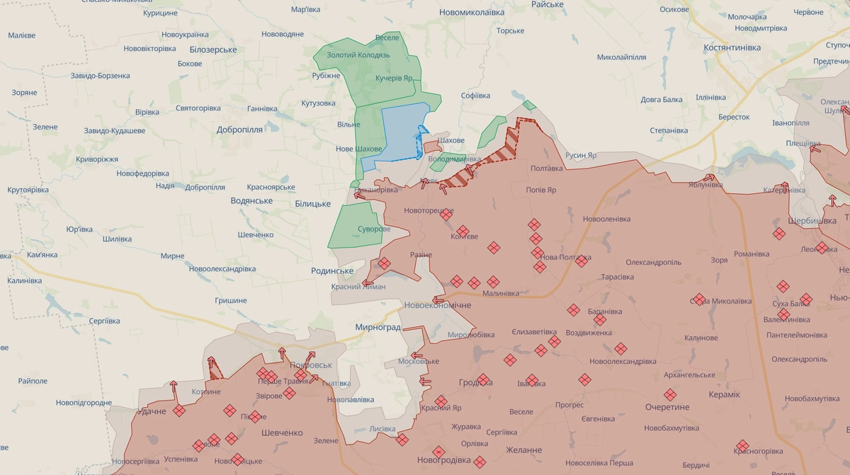 Росіяни окупували два села на Запоріжжі, просуваються на Дніпропетровщині і Донеччині - DeepState