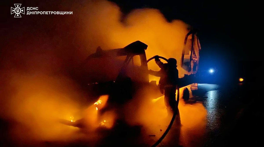 Russian attack on Dnipropetrovsk Oblast: two injured, community arts centre and café on fire – photos