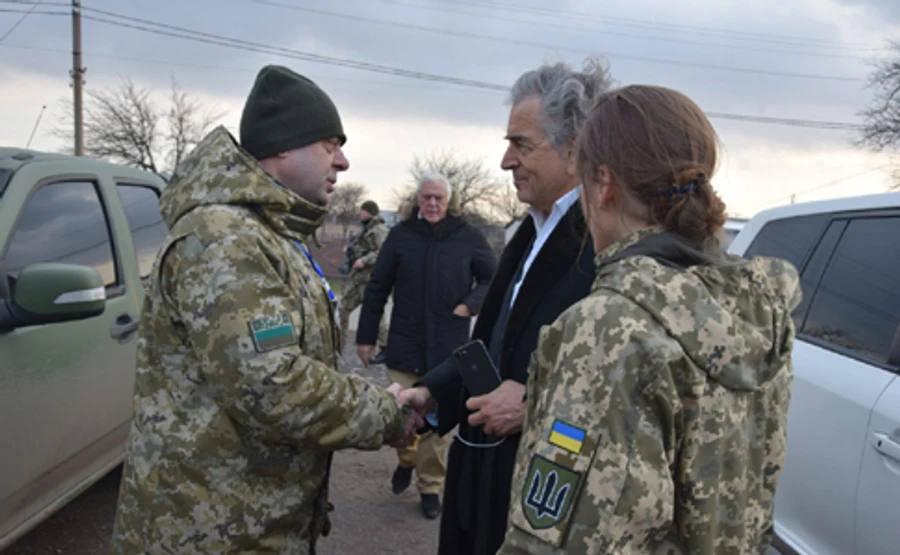 Відомий французький філософ Леві приїхав на Донбас