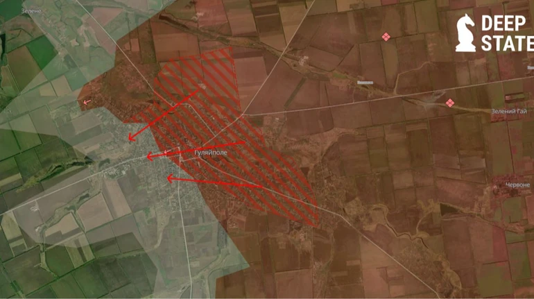 DeepState: Росіяни тиснуть піхотою на Гуляйполе, частину позицій бійці ЗСУ залишили