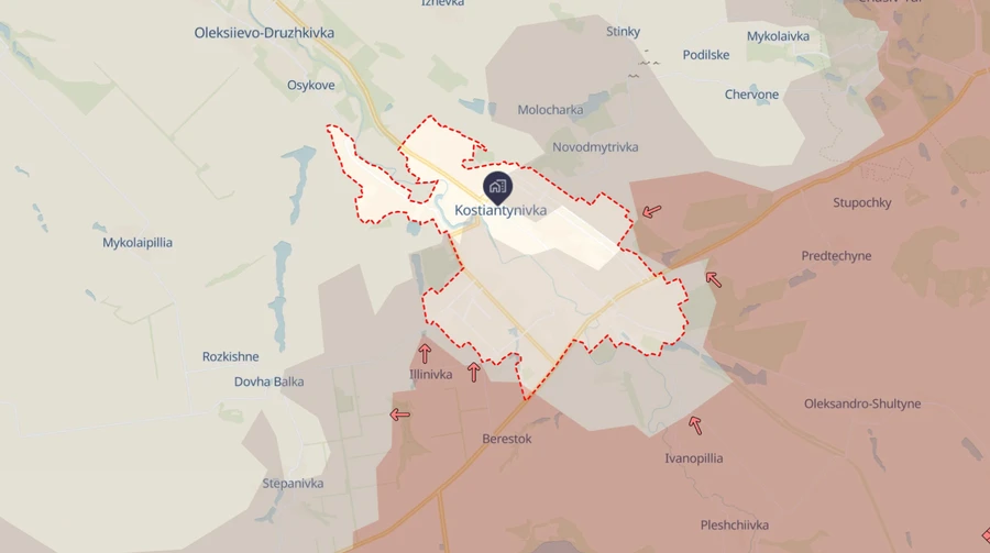 Russian forces advance near Kostiantynivka – DeepState