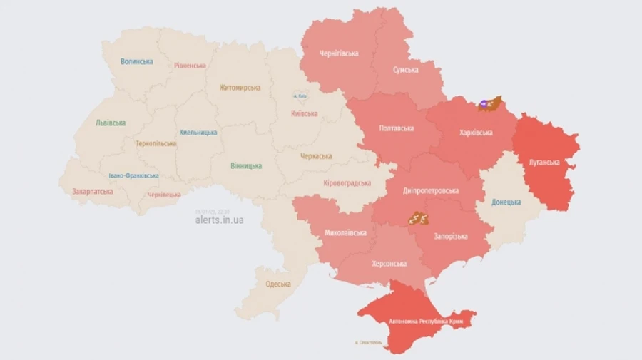 Из-за угрозы баллистики в Киеве и области объявляли воздушную тревогу