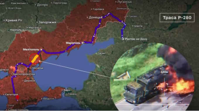 Окупанти Запорізької області на невизначений термін обмежили рух трасою, яка веде до Криму