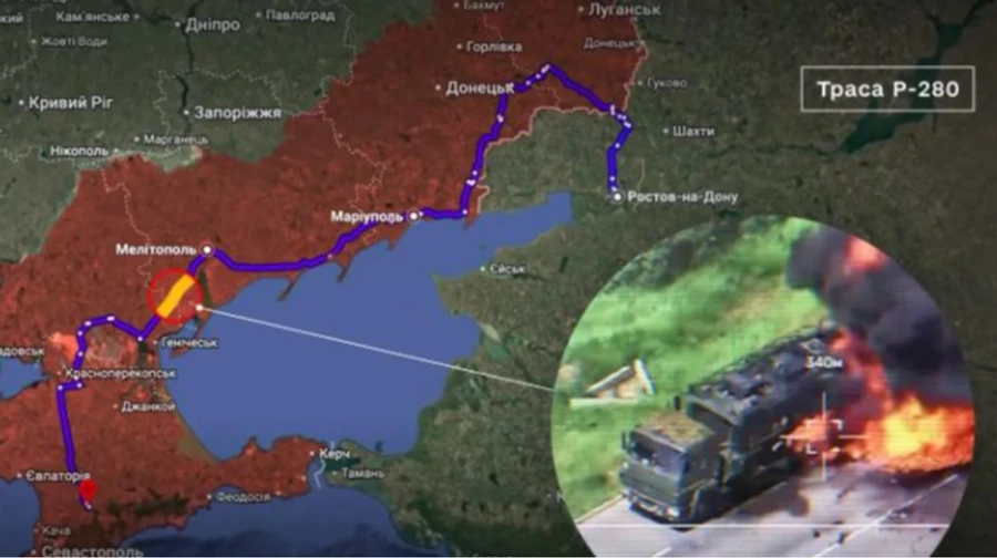 Оккупанты Запорожской области на неопределенный срок ограничили движение по трассе, ведущей в Крым