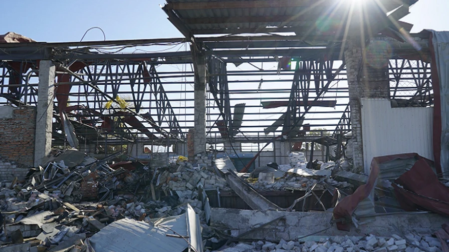 Russia destroys warehouses with humanitarian aid during morning attack on Kharkiv 