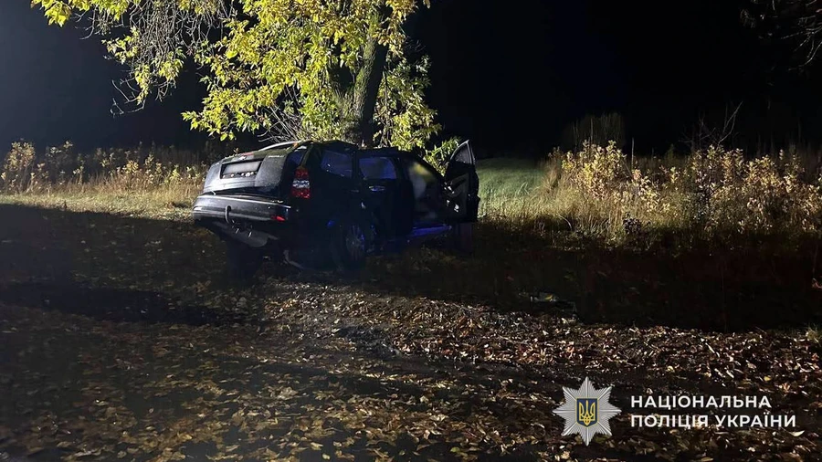 В Закарпатье автомобиль врезался в дерево: погибли водитель и двое несовершеннолетних