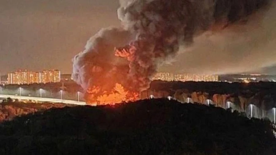 В Подмосковье – масштабный пожар на складе