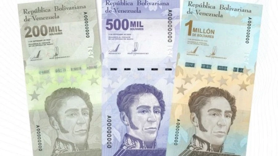 Банкноту номіналом мільйон боліварів вводять у Венесуелі
