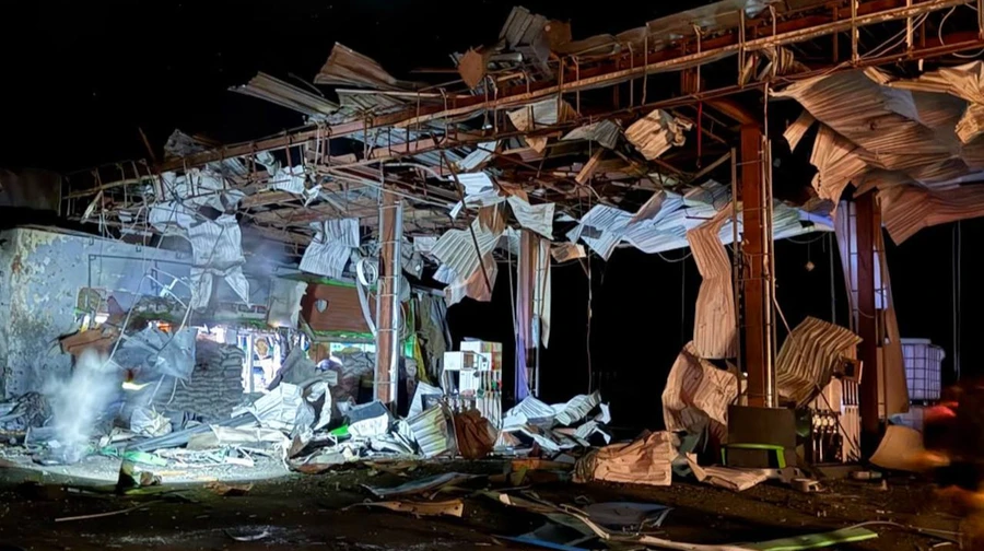 Russians destroy all petrol stations in Trostianets, Sumy Oblast
