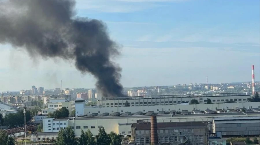 Satellite image reveals damage from Flamingo missile strike on Russian military plant
